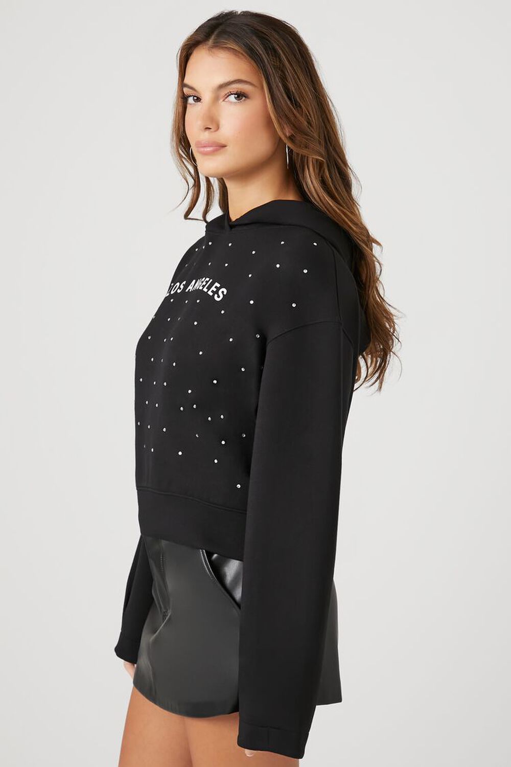 Los Angeles Rhinestone Hoodie